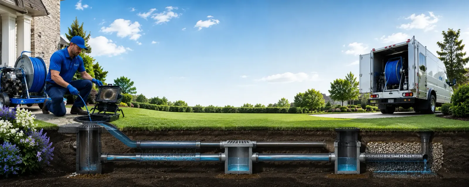 Outdoor drain cleaning information for Badin, NC